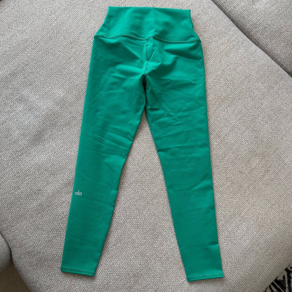 ALO 7/8 High Waist Airbrush Legging in Green Emerald - Size Small - Picture 3 of 9